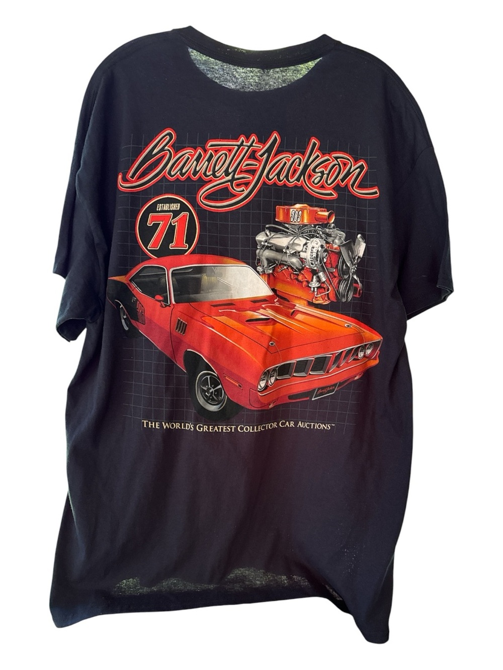 Barrett Jackson Black Cuda Graphic Tee T-Shirt NWT